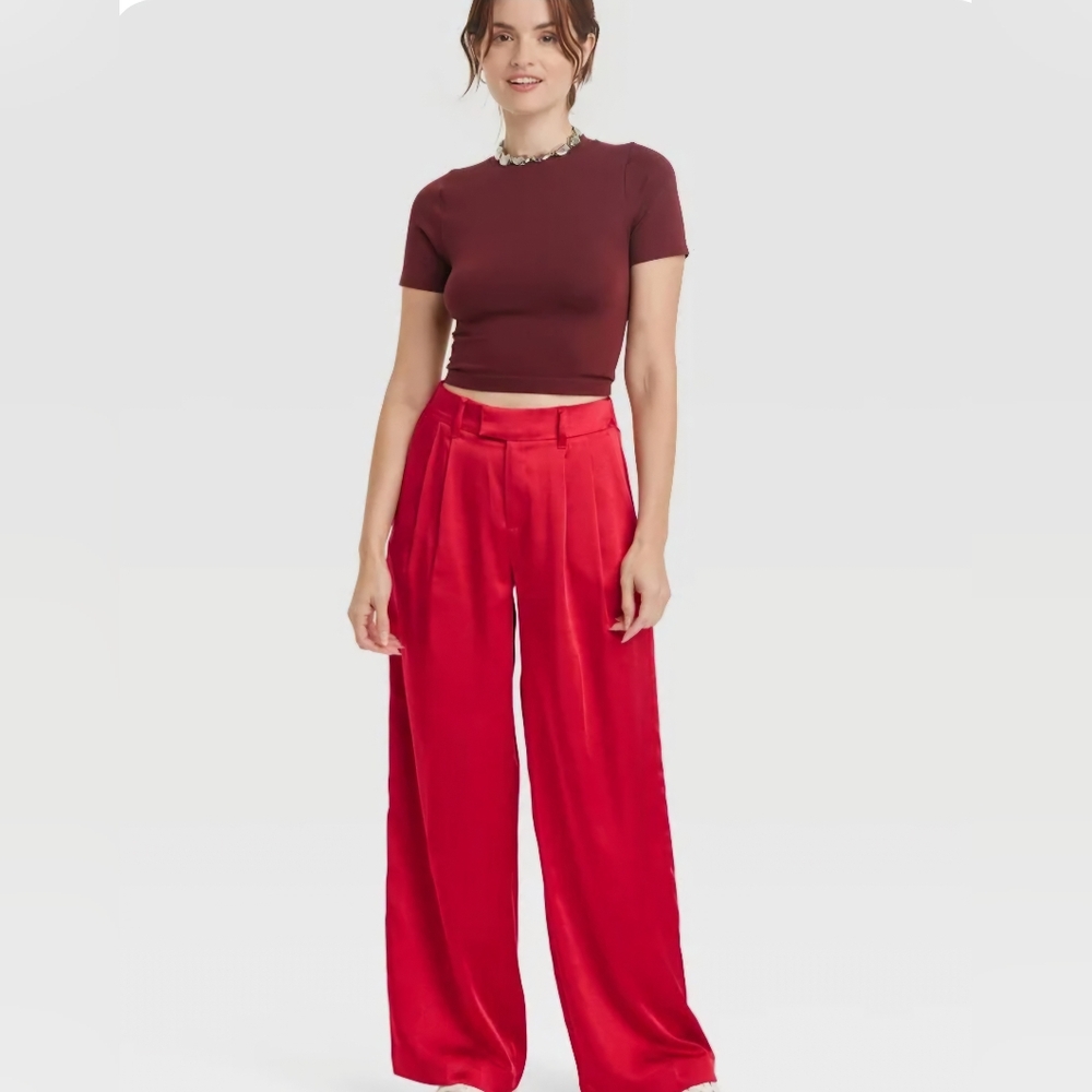 High Waist Wide Leg Pants